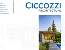 Tablet Screenshot of ciccozziarchitecture.com